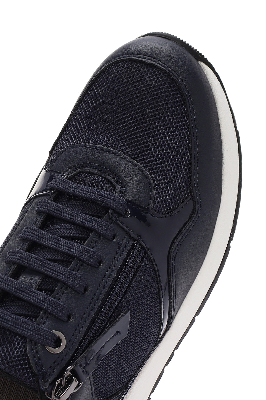 Geox Kadın Lacivert Bulmya Bağcıklı Deri Sneaker