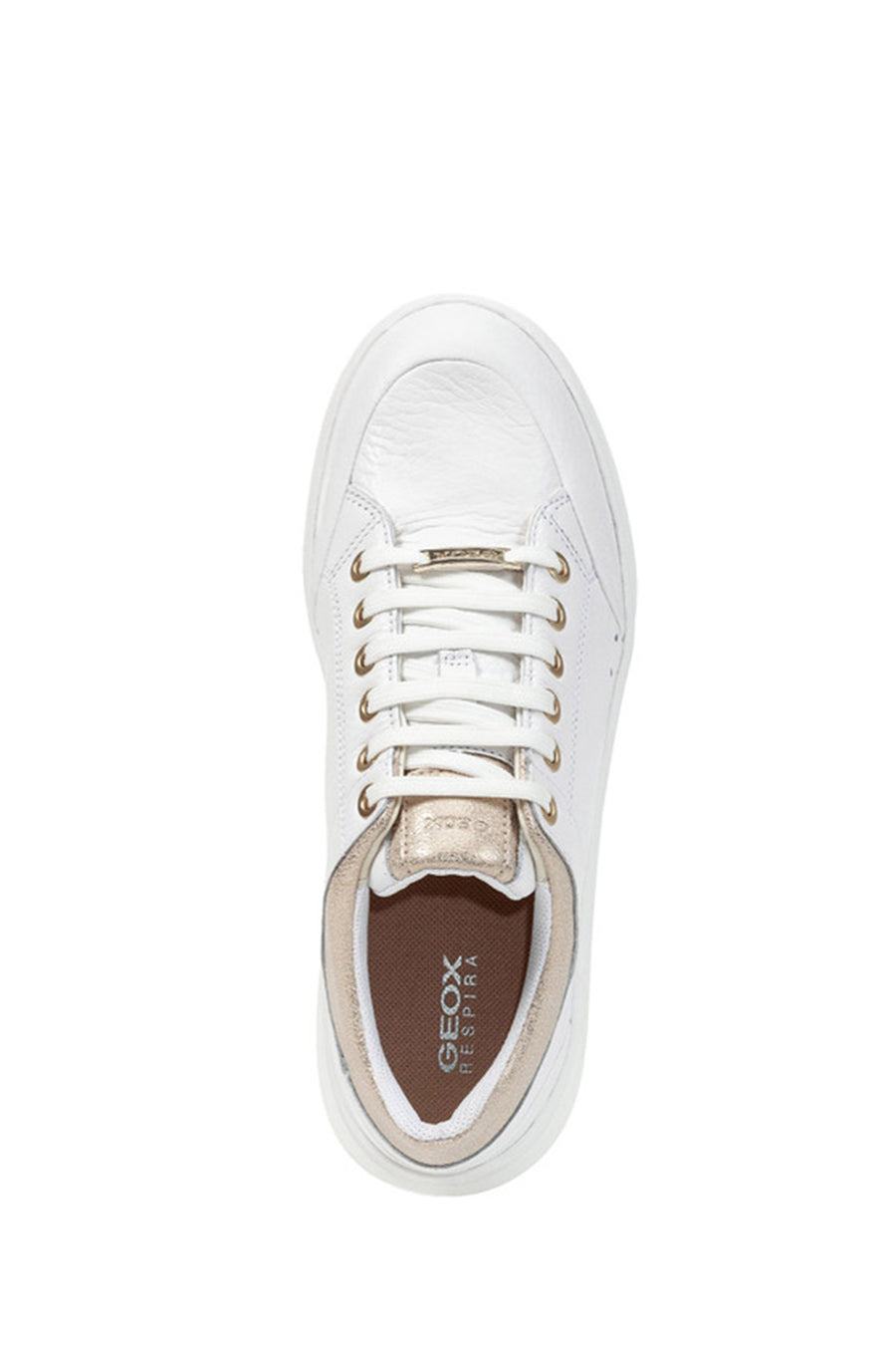 Geox Kadın Beyaz Dalyla Bağcıklı Deri Sneaker