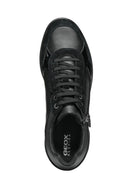 Geox Women's Black Wedge Heel Lace-Up Casual Sneakers | Derimod