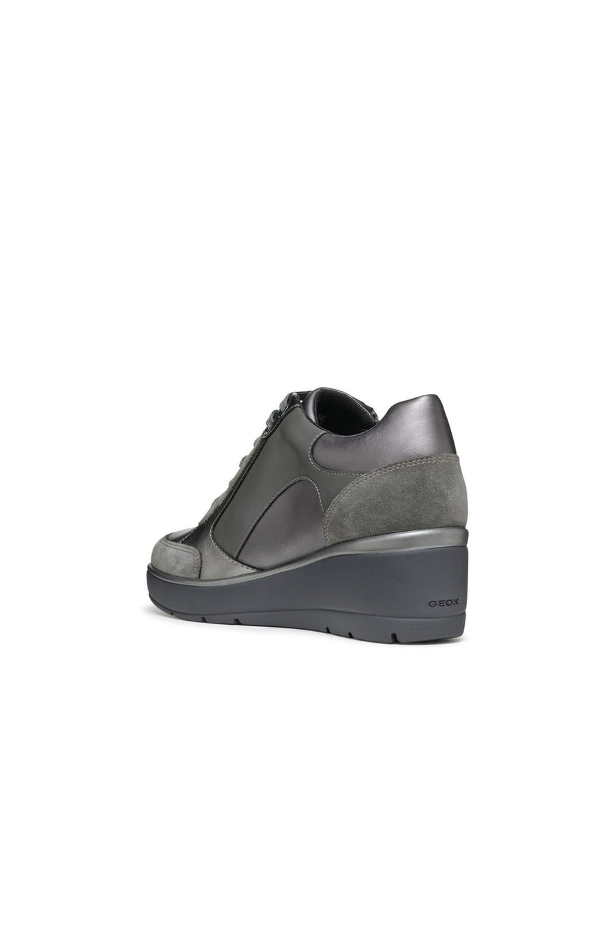 Geox Kadın Gri İlde Bağcıklı Kalın Tabanlı Sneaker