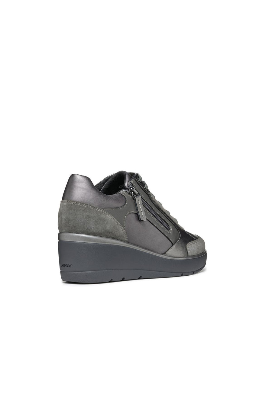 Geox Kadın Gri İlde Bağcıklı Kalın Tabanlı Sneaker