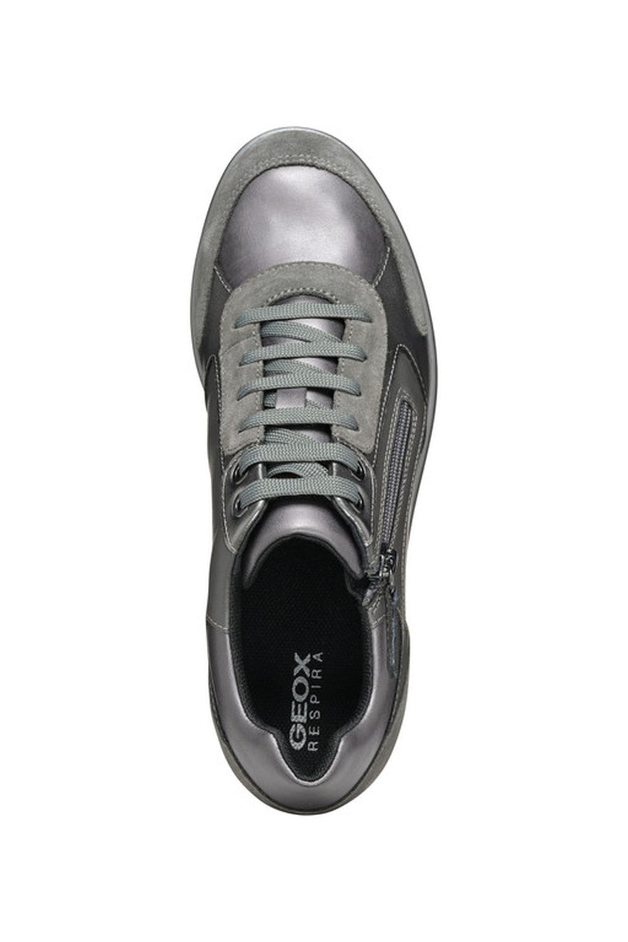 Geox Kadın Gri İlde Bağcıklı Kalın Tabanlı Sneaker