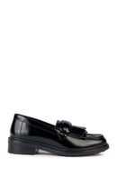 Geox Women's Black Walk Pleasure Leather Masculine Loafer | Derimod