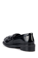 Geox Women's Black Walk Pleasure Leather Masculine Loafer | Derimod