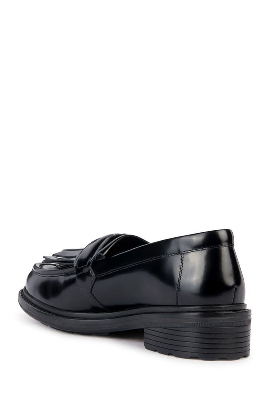 Geox Kadın Siyah Walk Pleasure Deri Maskülen Loafer
