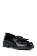 Geox Women's Black Walk Pleasure Leather Masculine Loafer | Derimod