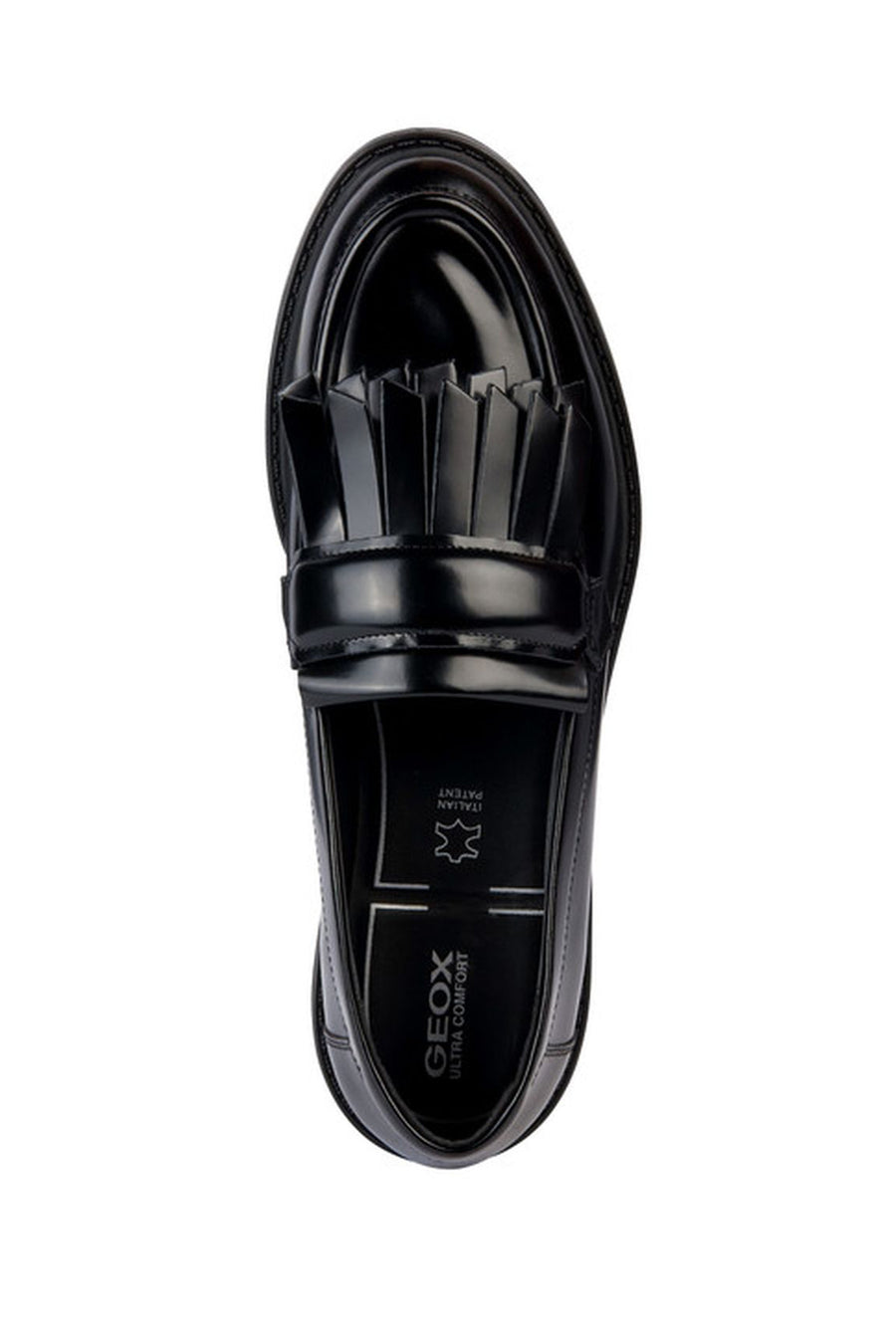 Geox Kadın Siyah Walk Pleasure Deri Maskülen Loafer