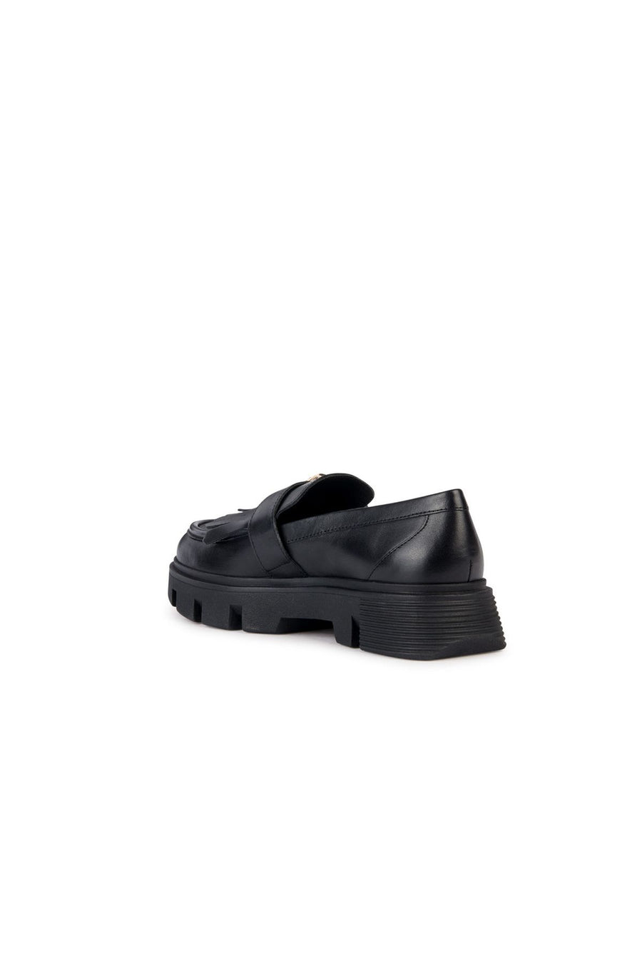 Geox Kadın Siyah Vilde Deri Maskülen Loafer