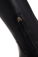 Geox Kadın Siyah Tormalina Fermuarlı Deri Topuklu Çizme | Derimod