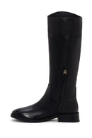 Geox Kadın Siyah Tormalina Fermuarlı Deri Topuklu Çizme | Derimod