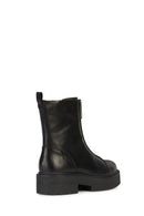 Geox Kadın Siyah Spherica Ec7 Fermuarlı Deri Bot | Derimod