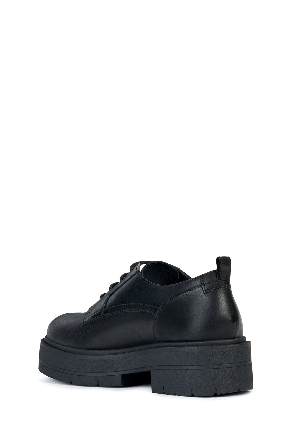 Geox Kadın Siyah Spherica Ec7  Bağcıklı Deri Maskülen Ayakkabı