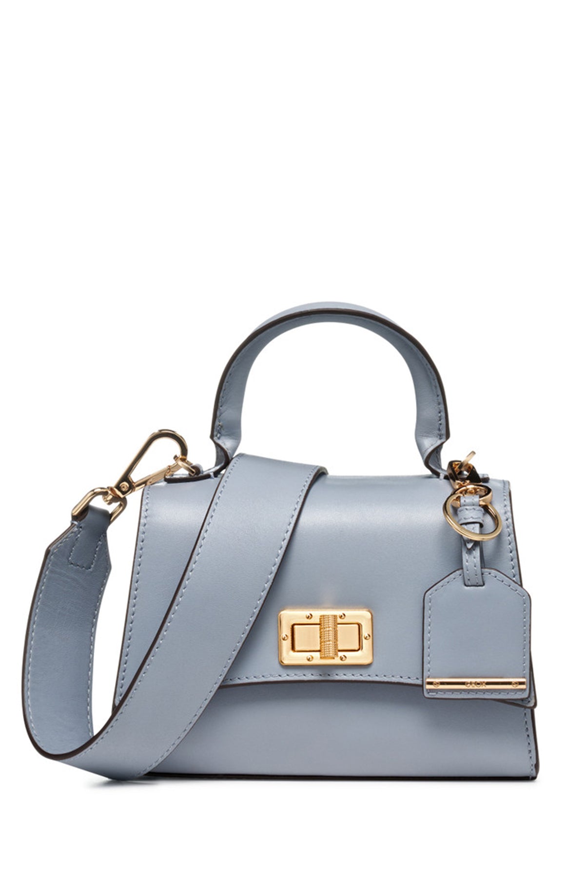 Geox Women Blue Ciclaminia Leather Crossbody Bag D45K5A00043C4017 | Derimod