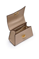 Geox Women Mink Ciclaminia Leather Crossbody Bag | Derimod