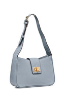 Geox Women's Blue Solangy Mini Leather Shoulder Bag | Derimod