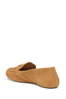 Geox Women Brown Palmaria Suede Leather Loafer | Derimod