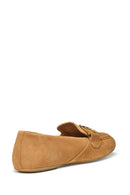 Geox Women Brown Palmaria Suede Leather Loafer | Derimod