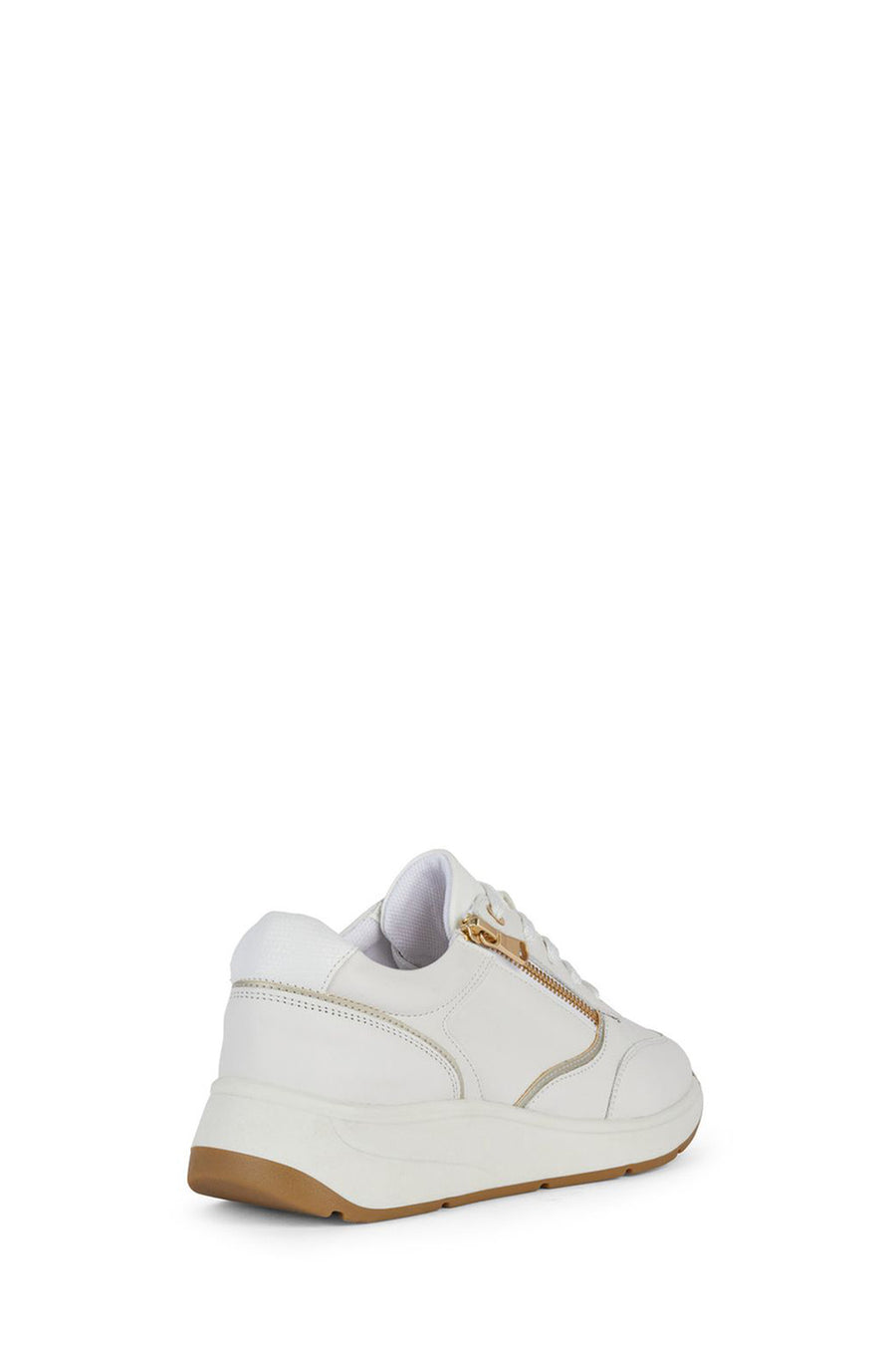 Geox Kadın Beyaz Bulmya Bağcıklı Deri Sneaker