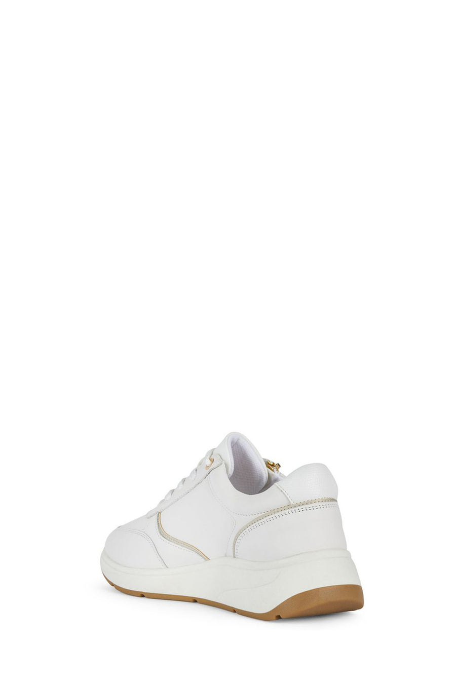 Geox Kadın Beyaz Bulmya Bağcıklı Deri Sneaker