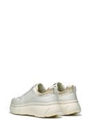 Geox Kadın Beyaz Nebula 2.0 X Kalın Tabanlı Bağcıklı Deri Sneaker | Derimod