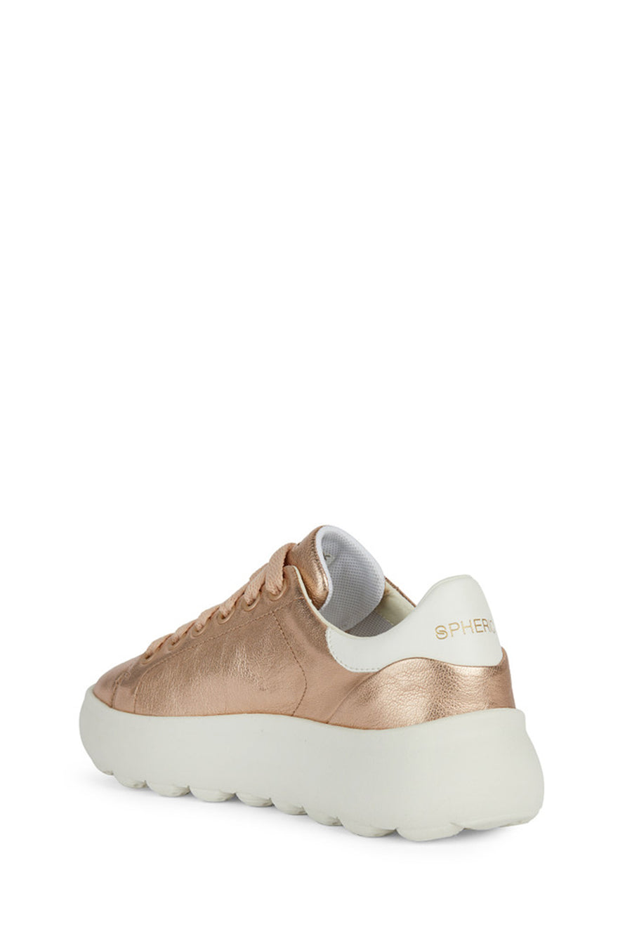 Geox Kadın Pembe Spherica Bağcıklı Kalın Tabanlı Deri Sneaker
