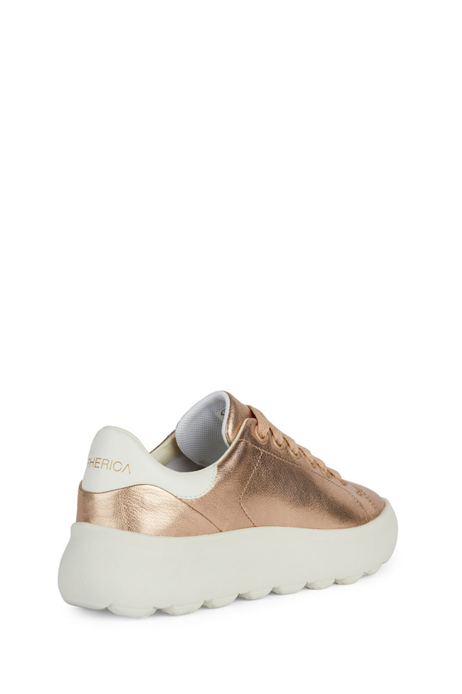 Geox Kadın Pembe Spherica Bağcıklı Kalın Tabanlı Deri Sneaker