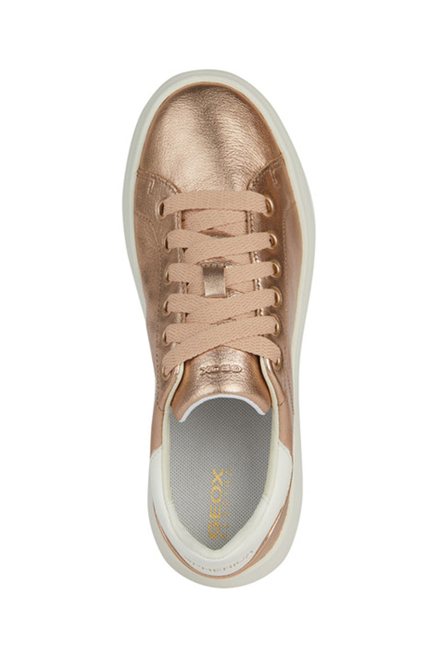 Geox Kadın Pembe Spherica Bağcıklı Kalın Tabanlı Deri Sneaker