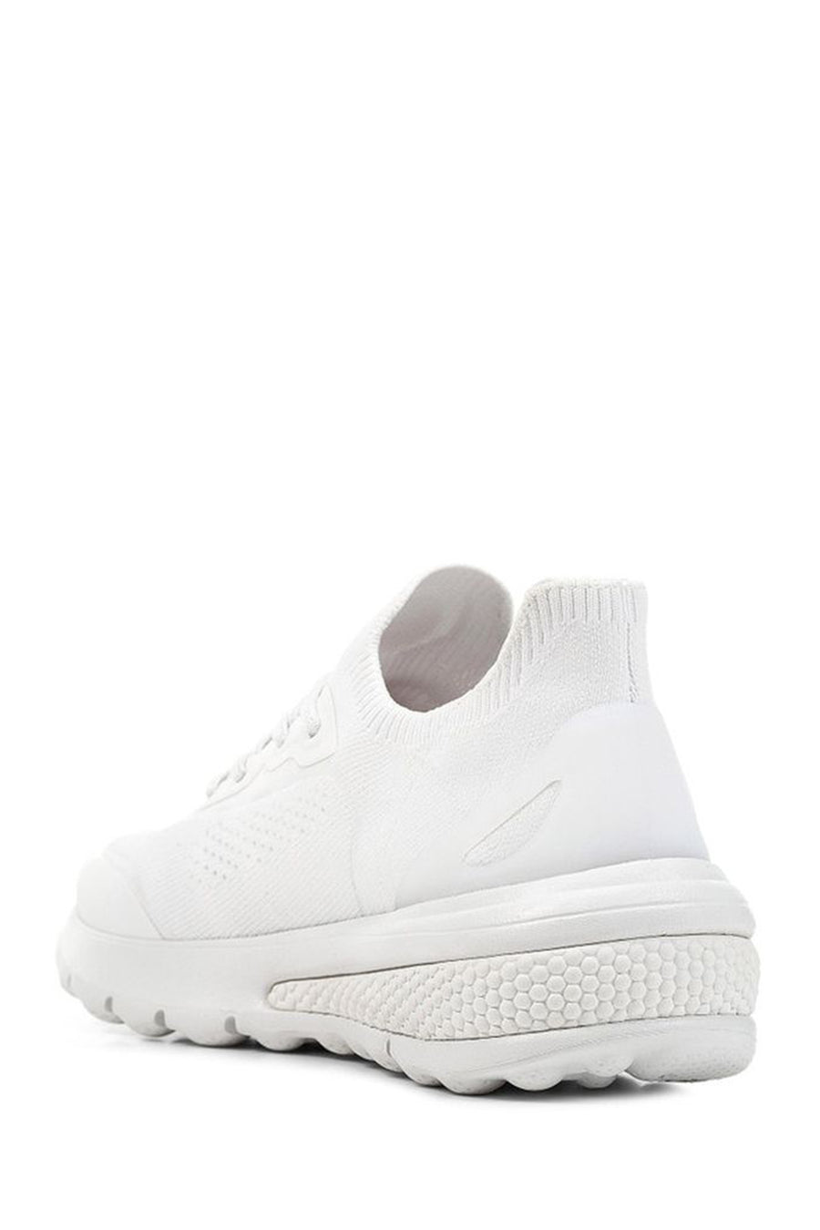 Geox Kadın Beyaz Spherica Actif Kalın Tabanlı Bağcıklı Kumaş Sneaker