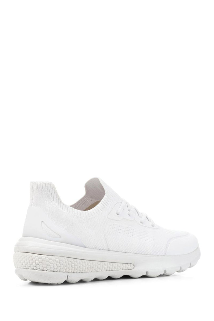 Geox Kadın Beyaz Spherica Actif Kalın Tabanlı Bağcıklı Kumaş Sneaker