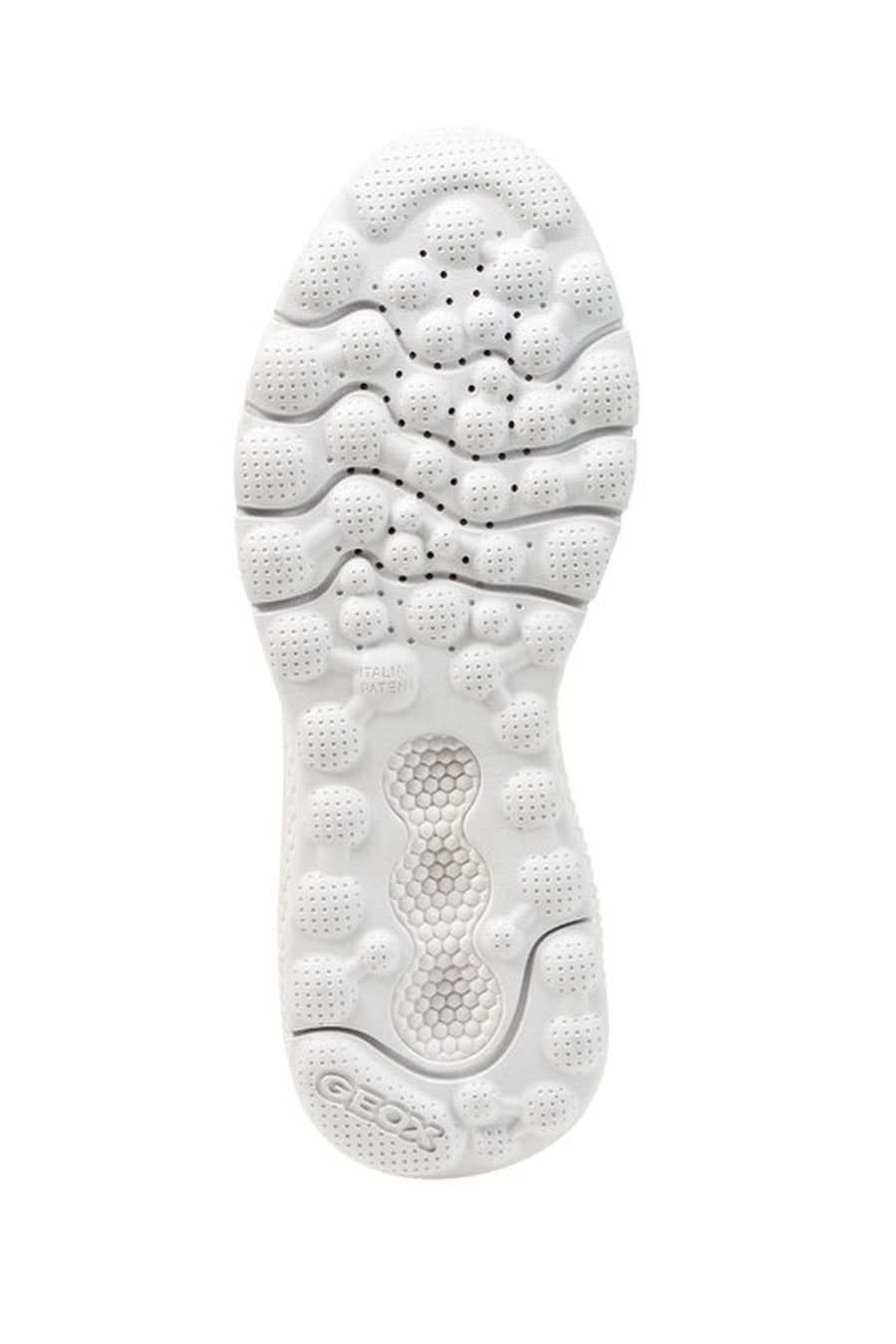 Geox Kadın Beyaz Spherica Actif Kalın Tabanlı Bağcıklı Kumaş Sneaker