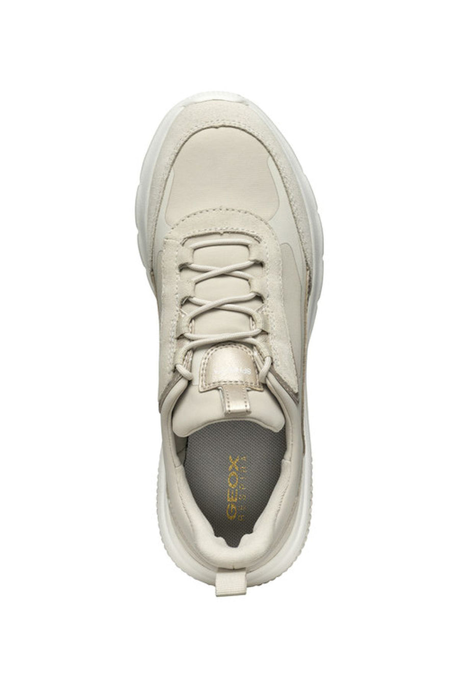 Geox Kadın Bej Spherica Bağcıklı Kumaş Sneaker