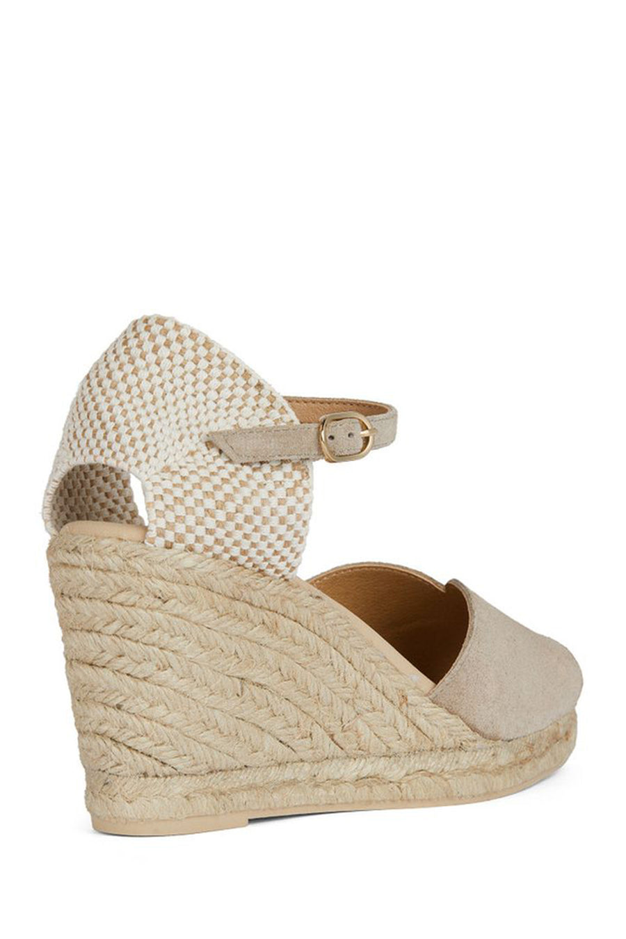 Geox Women's Mink Gelsa Ankle Strap Wedge Heel Espadrille