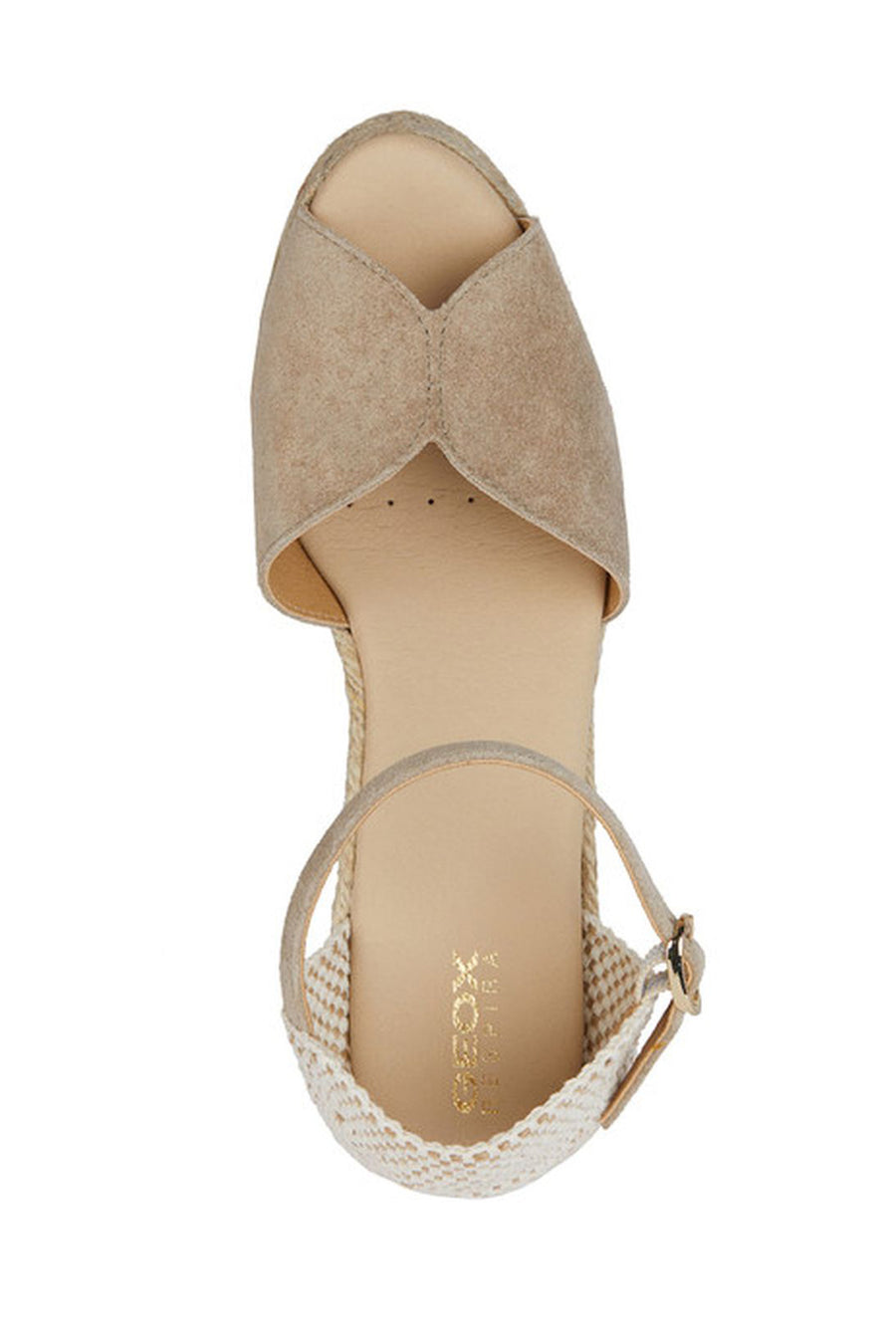 Geox Women's Mink Gelsa Ankle Strap Wedge Heel Espadrille