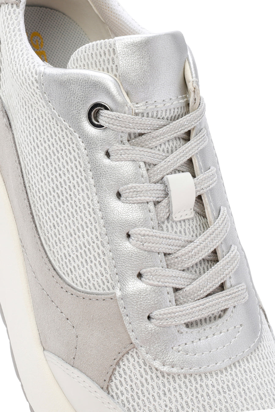 Geox Kadın Beyaz Spherica Bağcıklı Deri Sneaker