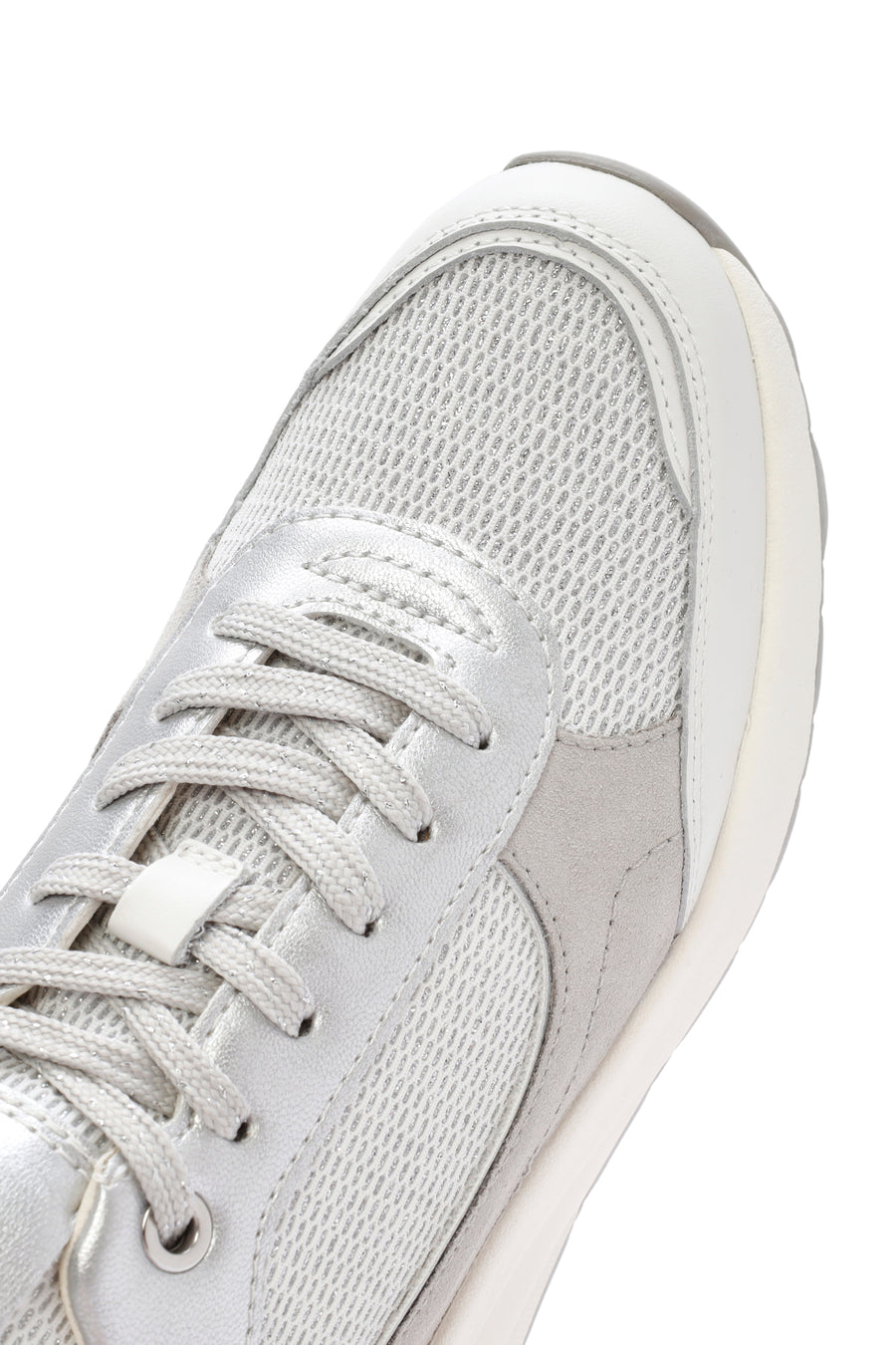 Geox Kadın Beyaz Spherica Bağcıklı Deri Sneaker