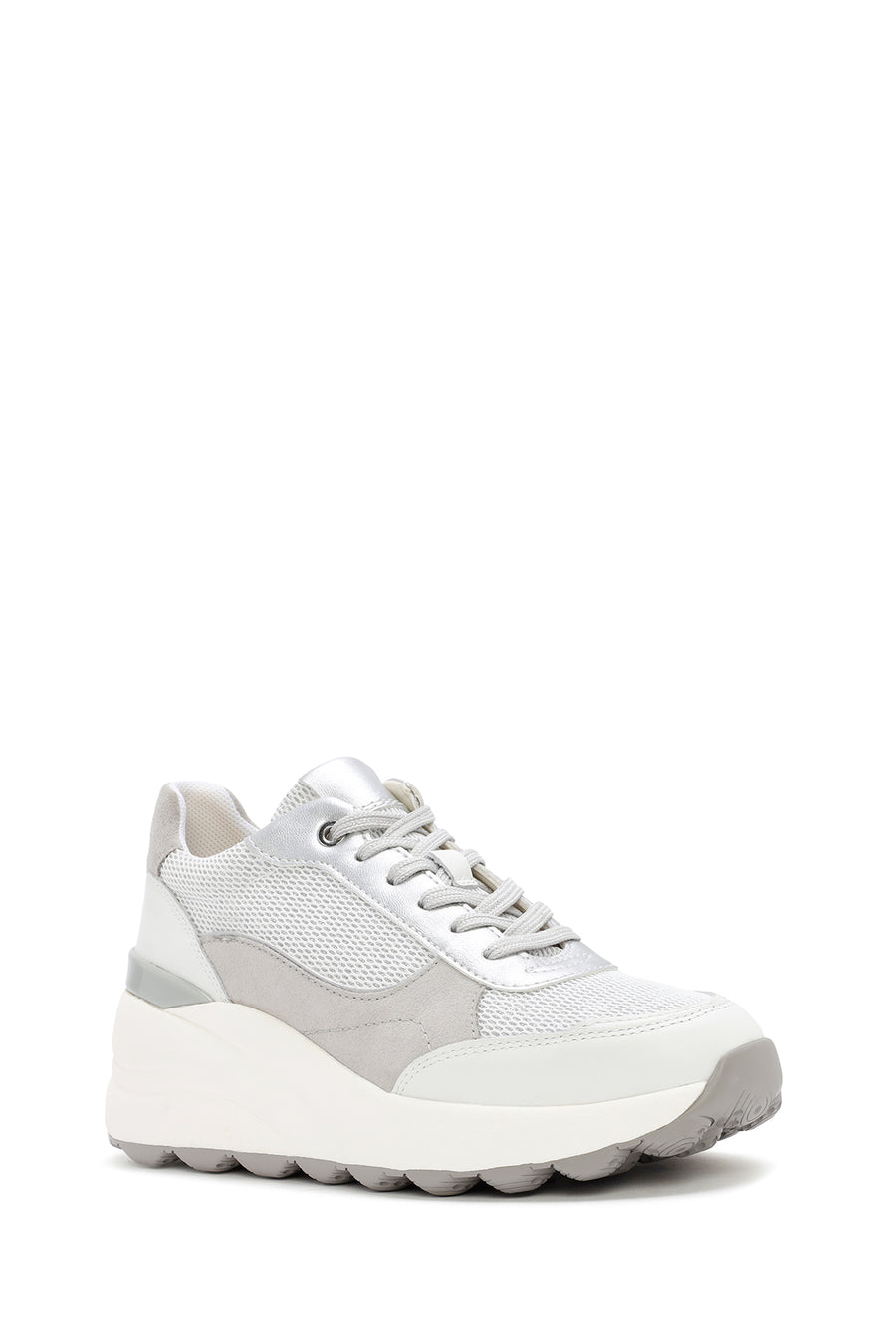 Geox Kadın Beyaz Spherica Bağcıklı Deri Sneaker