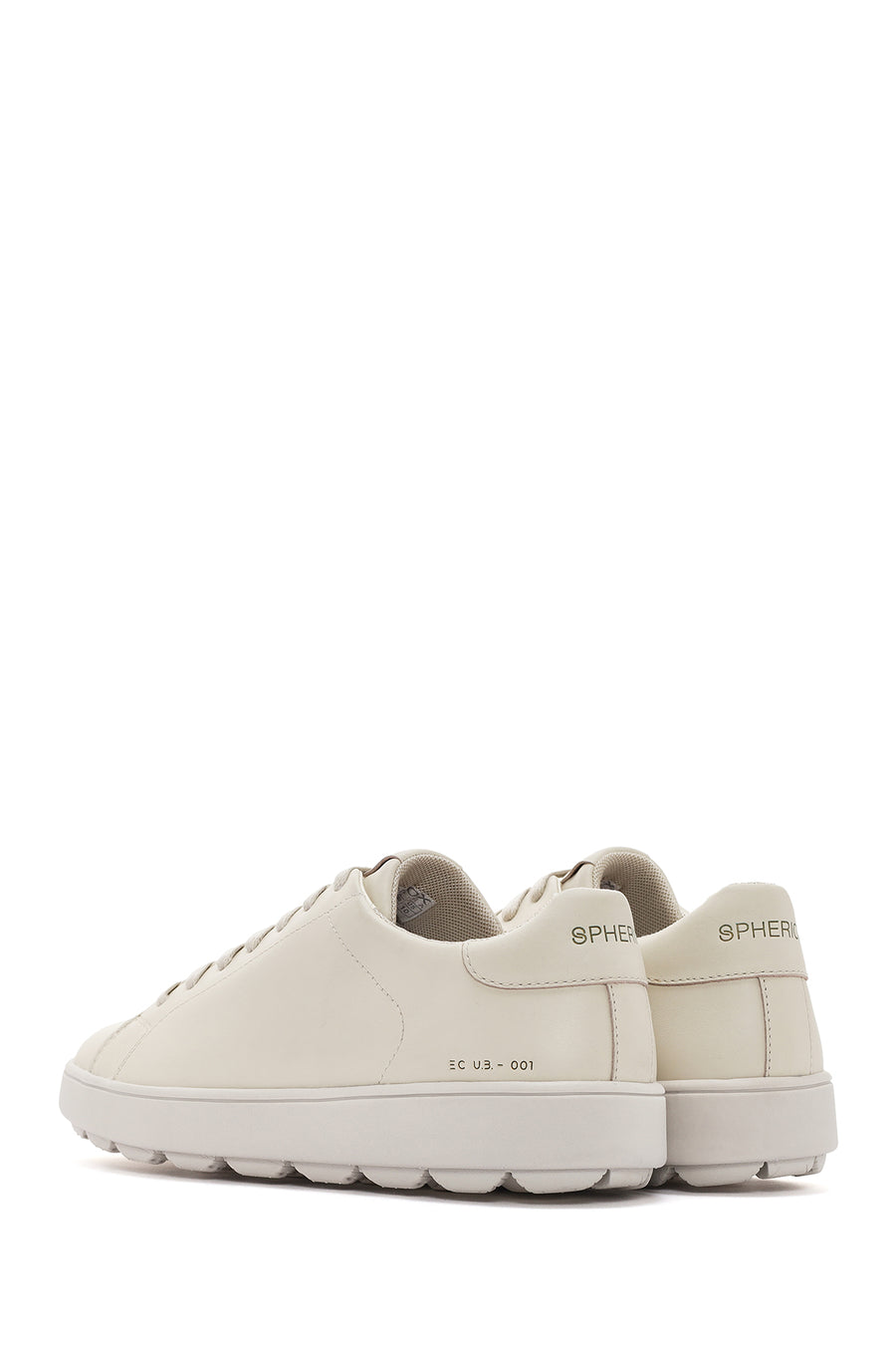 Geox Kadın Bej Spherica Ecub-1 Bağcıklı Deri Sneaker