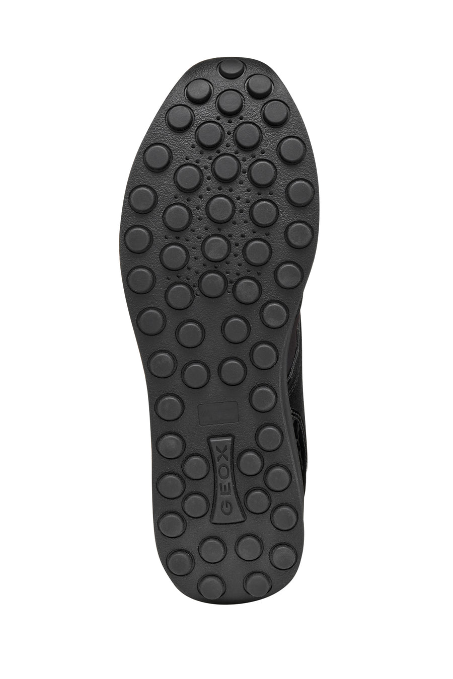 Geox Women Black D Runntıx A - Nylon+Suede Lace-Up Thick-Soled Fabric Sneaker