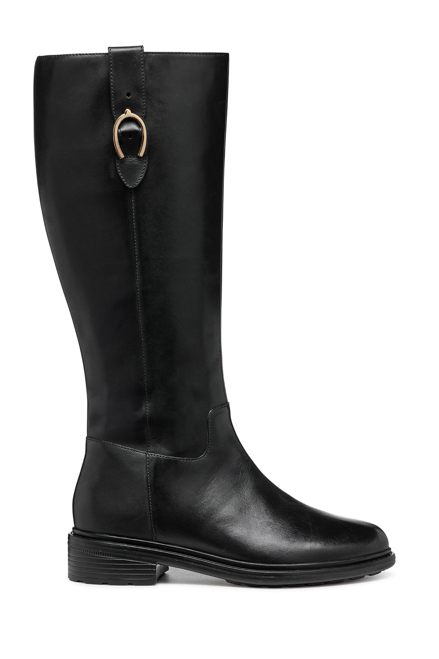 Geox Kadın Siyah D Walk Pleasure D - Smo.Lea Fermuarlı Deri Çizme D46TGD00043C9999 | Derimod