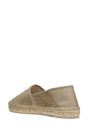 Geox Women Mink Lampedusa Woven Leather Espadrille | Derimod