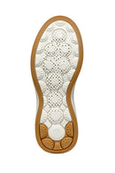 Geox Woman White Thick Sole Lace Up Leather Sneakers | Derimod