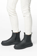 Geox Woman Siyah Leather Chelsea Bot | Derimod