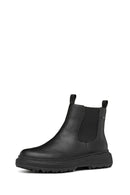 Geox Woman Siyah Leather Chelsea Bot | Derimod