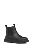 Geox Woman Siyah Leather Chelsea Bot | Derimod