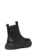 Geox Woman Siyah Leather Chelsea Bot | Derimod