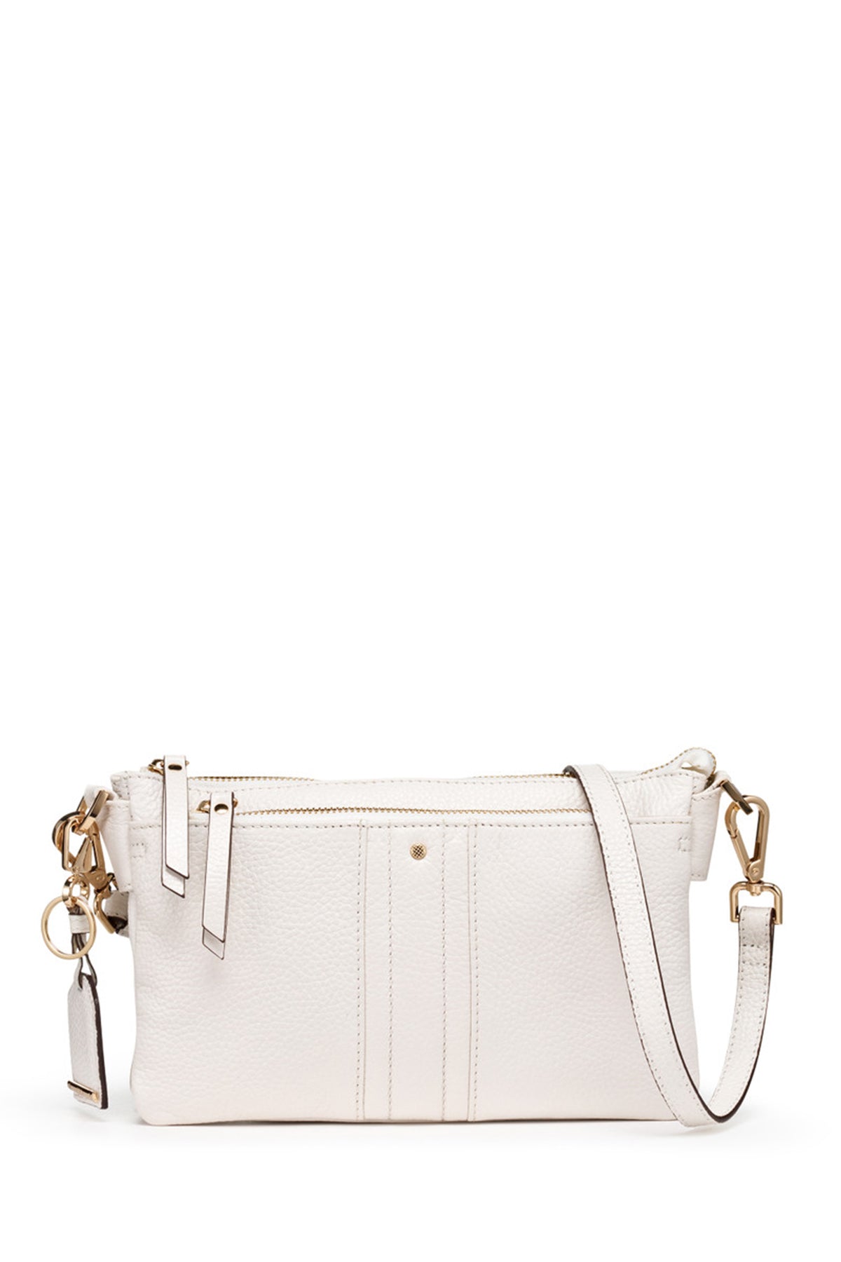 Geox Women White Claree Leather Crossbody Bag D46ZCA00046C1000 | Derimod
