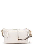 Geox Women White Claree Leather Crossbody Bag | Derimod