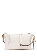 Geox Women White Claree Leather Crossbody Bag | Derimod