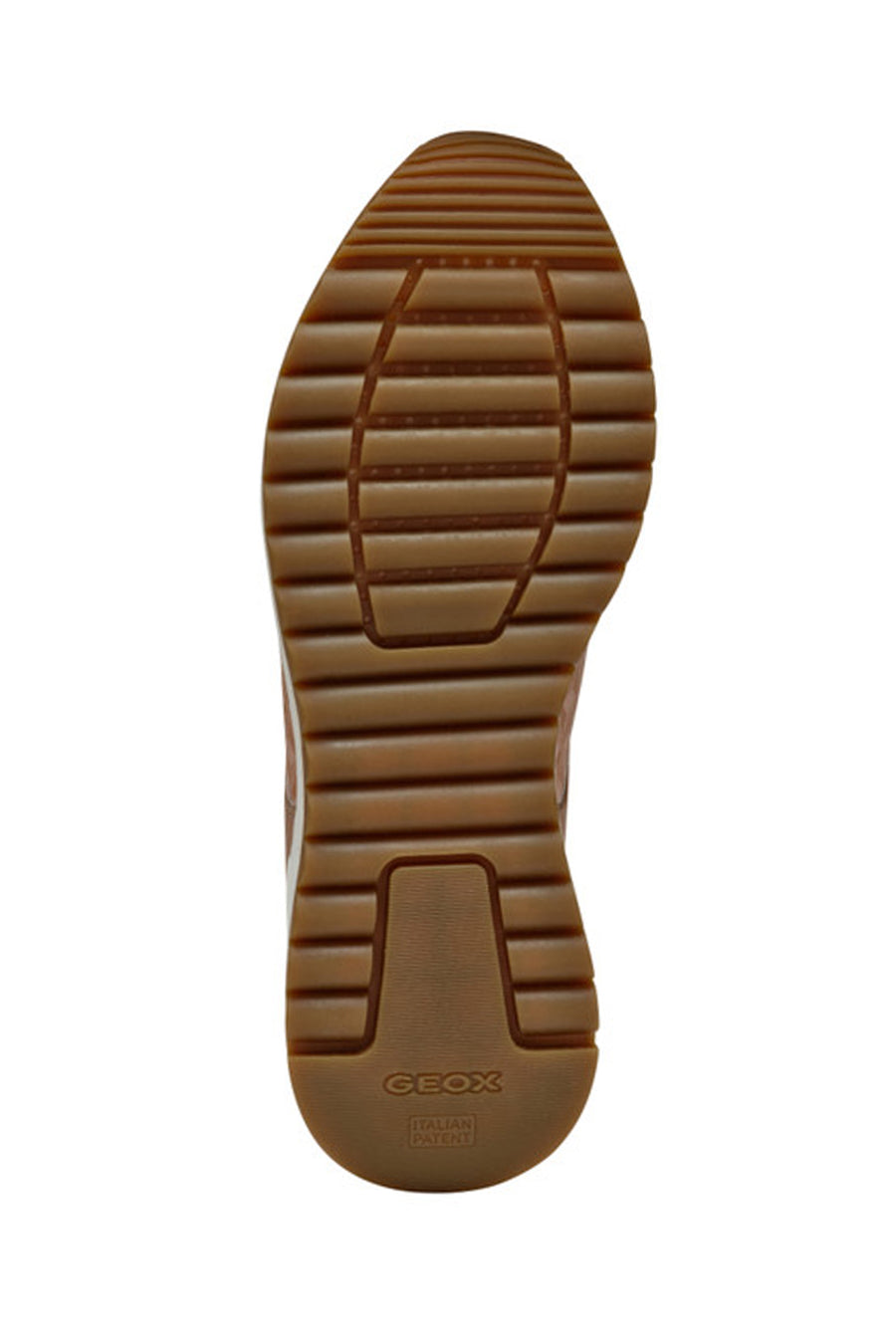 Geox Kadın Bej Bağcıklı Kalın Tabanlı Desenli Deri Sneaker