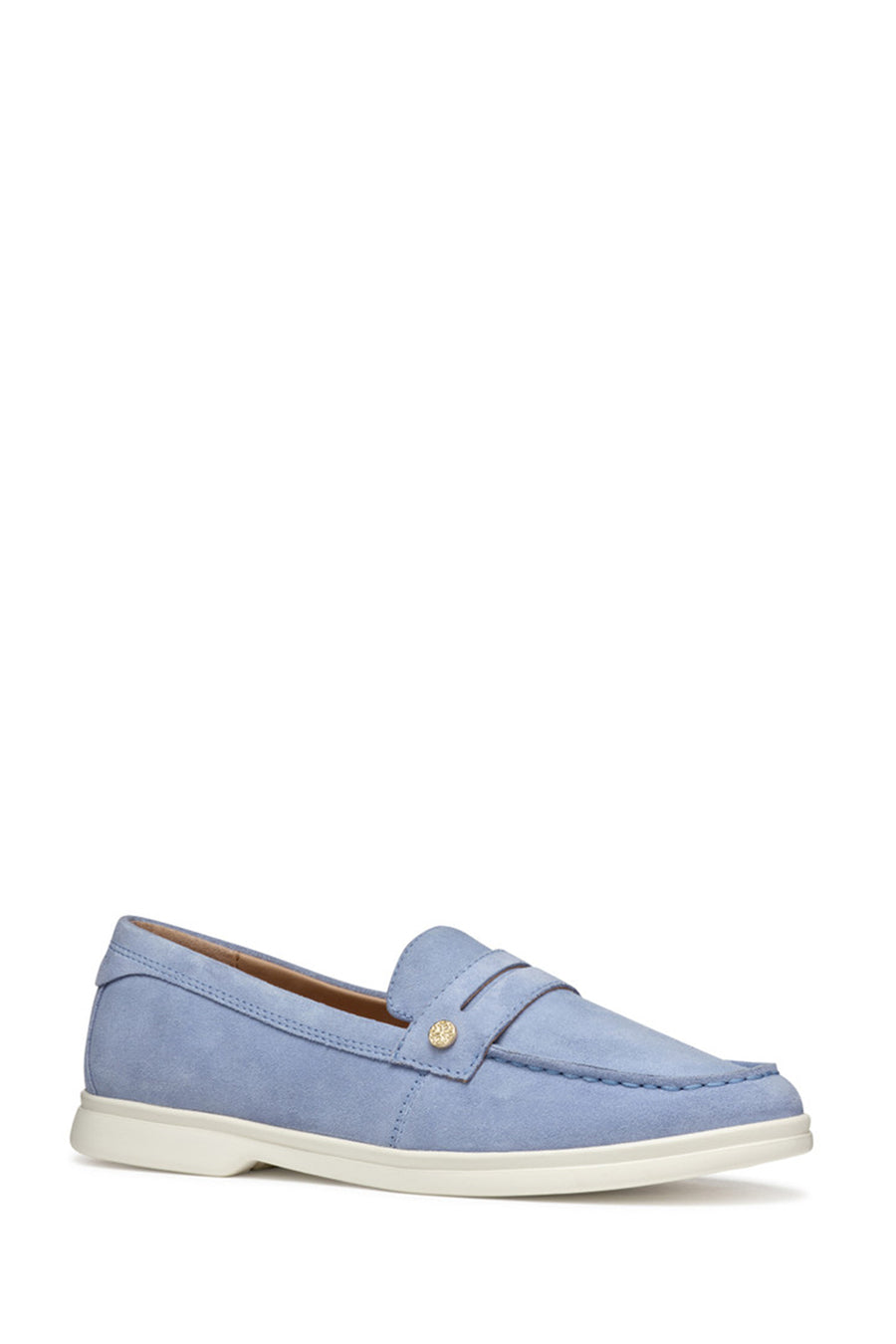 Geox Kadın Mavi Xand 3 Süet Deri Maskülen Loafer